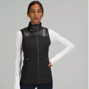 Lululemon Down For It All Vest Shine — Size 8, Black